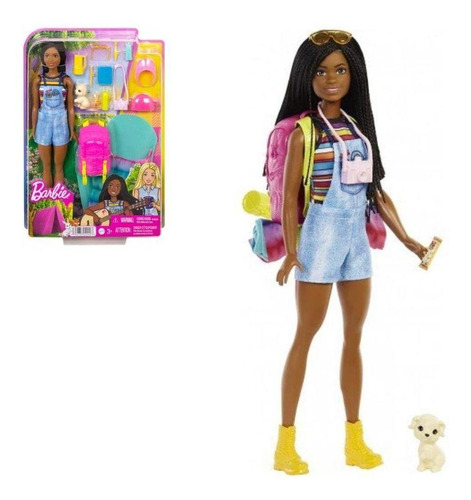 Boneca Barbie Dia De Acampamento Com Pet 3+ Hdf74 Mattel