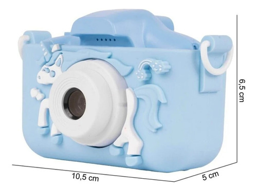 Cámara Digital De Fotos Infantil Pantalla Lcd Dis Unicornio