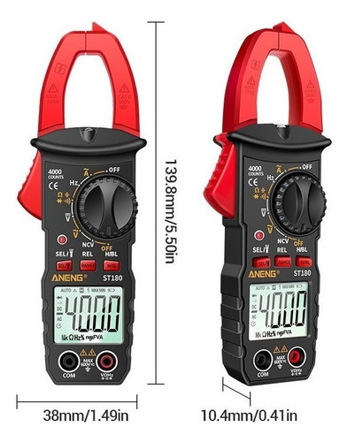 . Capacímetro Digital Atual, Multímetro Auto Range St180
