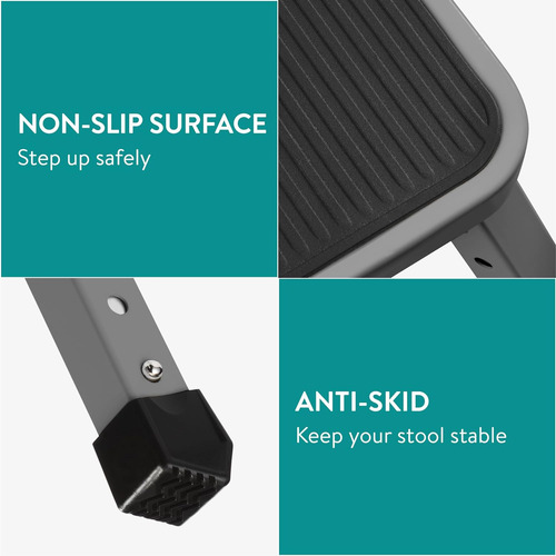 Taburete Portátil Escalera Plegable De Un Escalón 6.3pul
