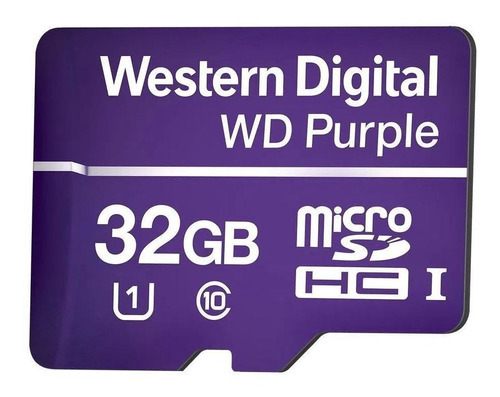 Cartão Micro-sd 32 Gb Wd Purple Para Sistemas De Segurança