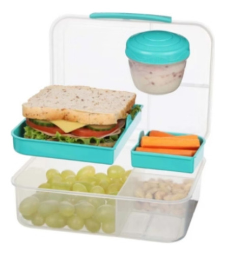 Hermético Sistema Bento To Go Con Pote Para Yogurt 1.65 Lts