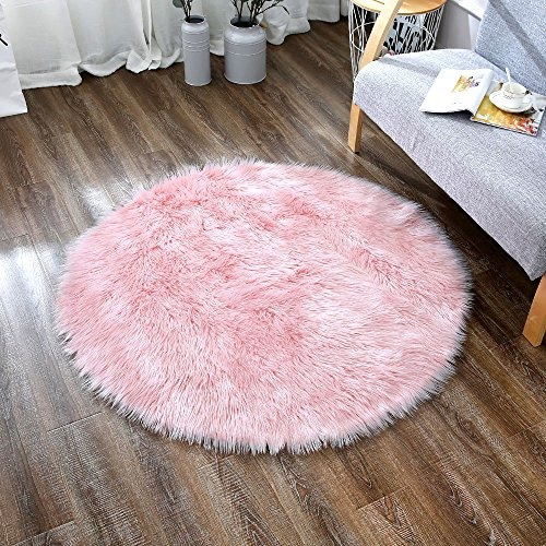 Ojia Deluxe Soft Faux Sheepskin Shaggy Área Alfombras Niños