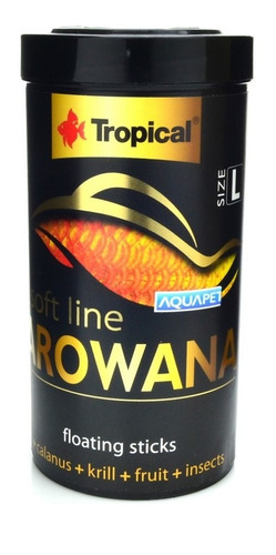 Ração Soft Line Arowana Size L Tropical 80g