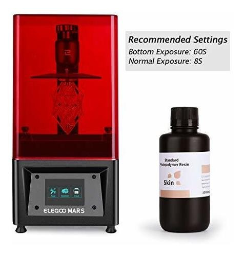 Elegoo 3d Resina Rapida Lcd Resina De Curado Uv 405 Nm Resin