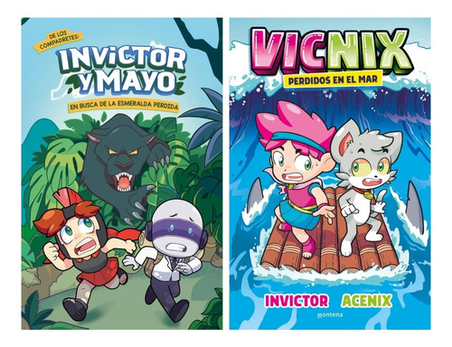 Invictor Y Mayo + Vicnix - Altea - Montena - 2 Libros