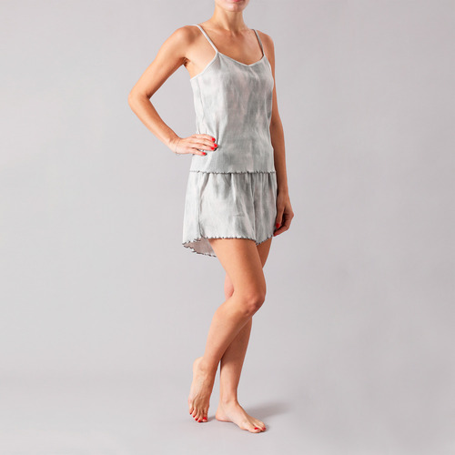 Polera Rib Sin Mangas Flores Mujer 50369-11