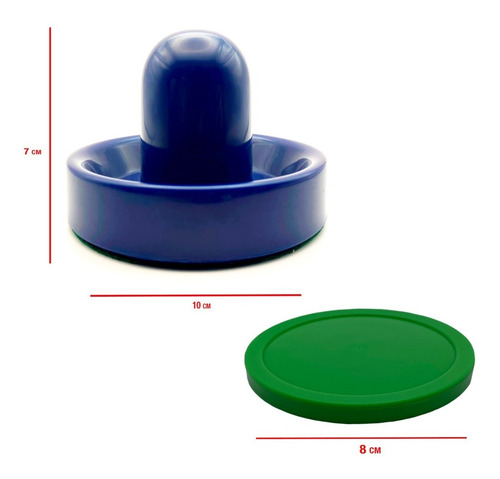 Imagen 2 de 3 de Juego De 2 Manerales Y 2 Discos Para Mesa De Hockey De Aire