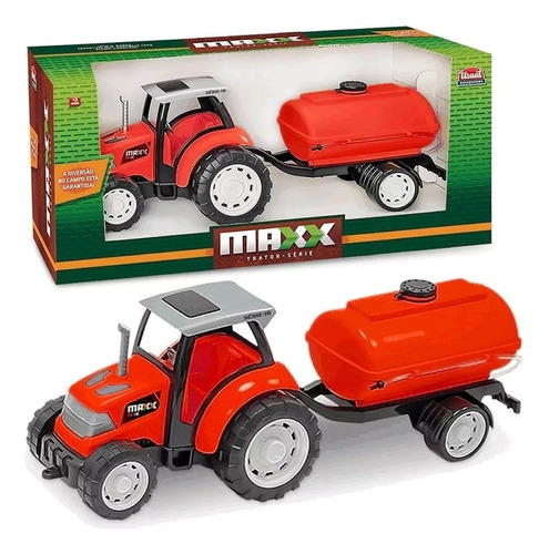 Brinquedo Maxx Trator Tanque Agua Infantil Miniatura Rural