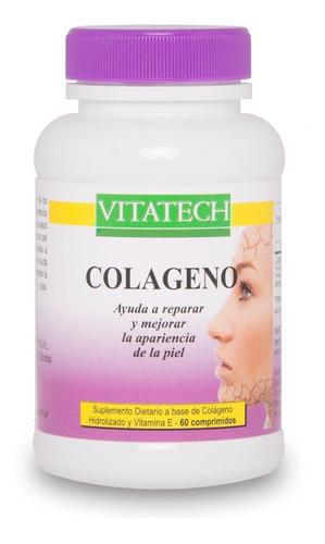 Colágeno Hidrolizado Vitatech 60 Comprimidos - Vip