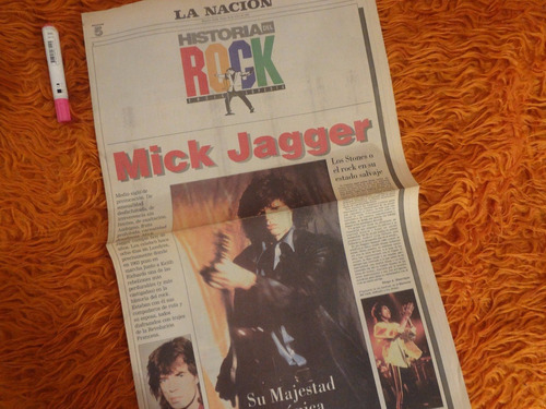 Suplemento La Nacion Rock 1993 Mick Jagger Guns N'roses