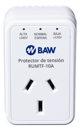 Protector Baw  RUMTF10 Alta Baja Tension Heladera Lavarropas 10a 220v