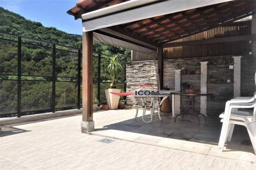 Imagem 3 de 14 de Cobertura À Venda, 210 M² Por R$ 1.900.000,00 - Laranjeiras - Rio De Janeiro/rj - Co0242