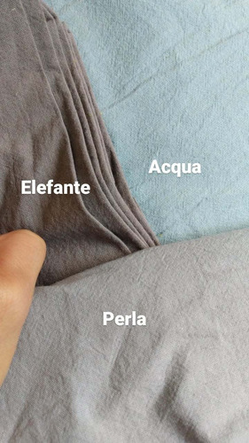 Imagen 6 de 8 de Mantel Redondo Lienzo Crudo Washed 1.50. Tipo Tussor