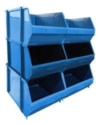Comprar Kit Com 6 Gaveteiros De Plástico Organizador Bin Nº 8 Azul no Mercado Livre
