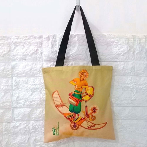 Orlando Bolso Velif Tela Estampada Diseño Exclusivo