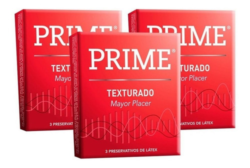 Preservativo Prime Texturado X 3 Cajitas X 3 Unidades
