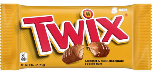 Twix Caramelo Chocolate Galleta 5 Mini Barras 15g C/u