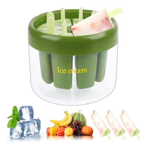 Moldes De Silicon Paletas Para Heladas Hielos Gelatinas 8psc