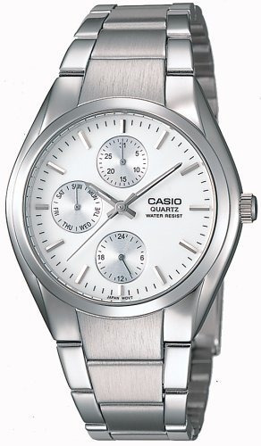 Reloj Analogico Plateado Plateado Blanco Mtp1191a7a De Casio