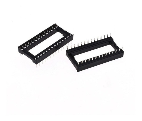 10 Pzas Base Socket 28 Pines Para Circuito Integrado