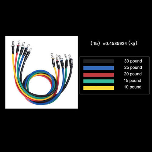 Ha 11pcs Elásticas De Resistencia Entrenamiento Ejercicio De