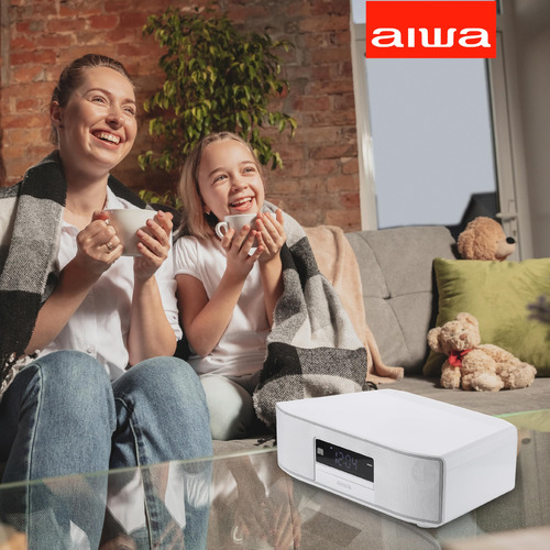 Home Speaker Aiwa Exos Premium 30w Rms Cd Bluetooth Fm Radio