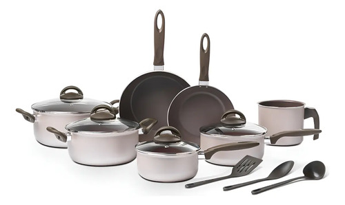 Jogo De Panelas Ceramic Life Nevada 10 Peças Brinox