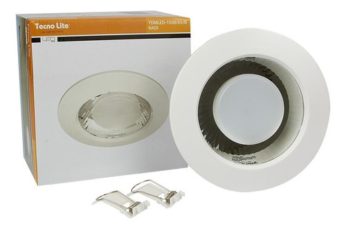 Lampara Led Techo Empotrable 9 W Luz De Día Ydmled-1508/65/b Color Blanco Tecnolite