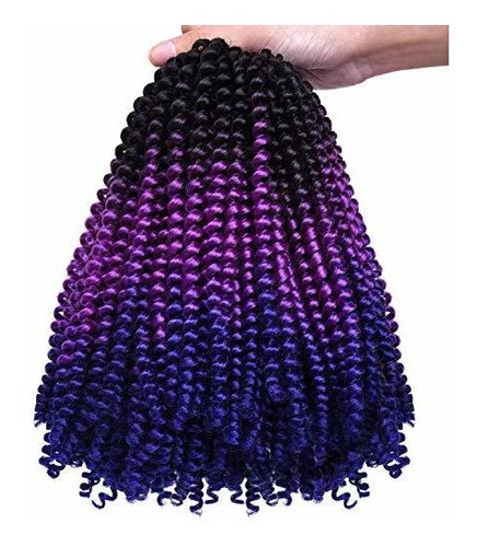 3 Pack De Primavera De Colores Húmedos Crochet Braids S14m0