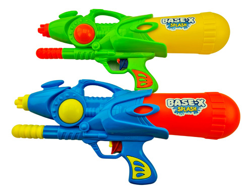 Pistola De Agua 35cm Kit X2 Verano Lanzador Arma Pileta Sb