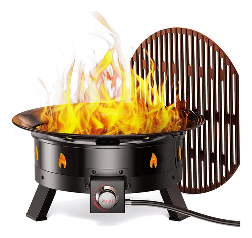 Hoguera De Propano Ciays 48 Cm Con Parrilla Y Plegable
