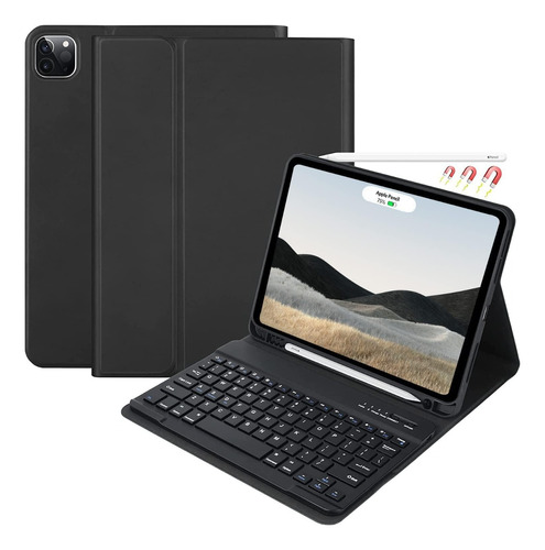 Funda De Teclado iPad 9ªy 8ª Gen 10.2 PuLG Inalámbrico 