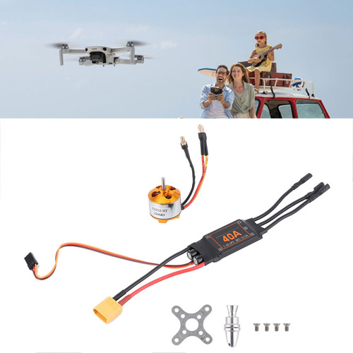 40a Brushless Esc 2212 Kv2200 Motor+xt60 Rc Motor Set Para