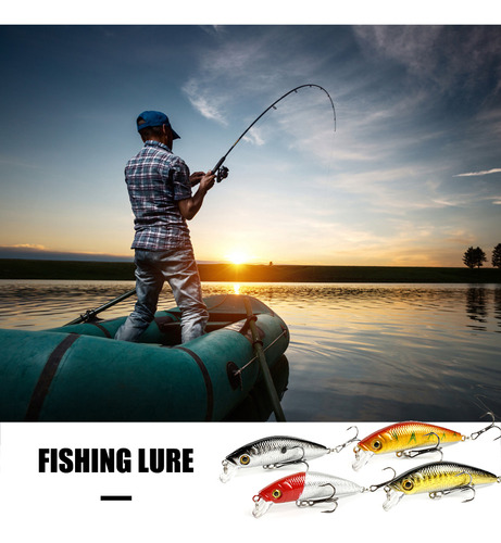 Crankbait Realista Para Contrabajo Duro Con Ojos En 3d Y 6 G