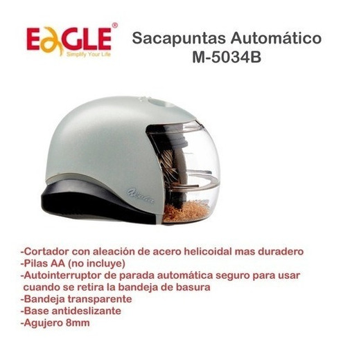 Sacapuntas Automático A Bateria Eagle M5034b Buenisimo !!!