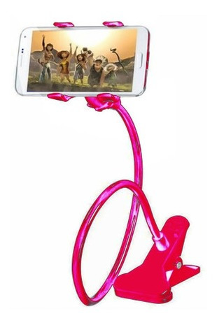 Imagen 3 de 10 de Pack 10 Soporte De Celular Pinza Brazo Flexible Mesa Y Auto