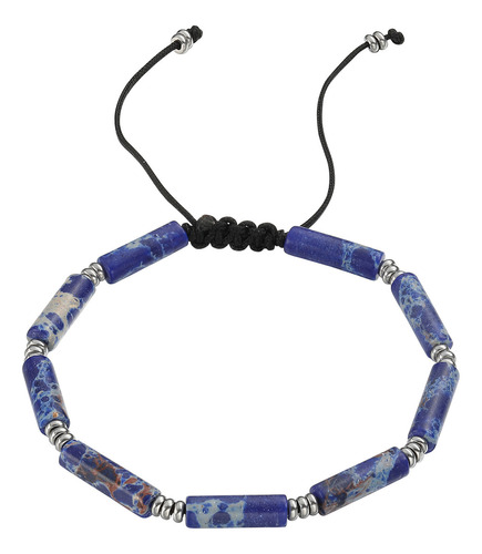 Pulsera De Acero Inoxidable Enso Para Hombre Emb0094bl Azul