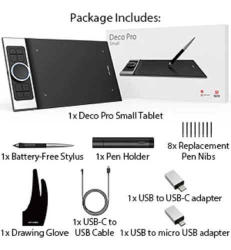 Tableta Grafica 35x20cm Diseño Xp-pen Deco Pro Small
