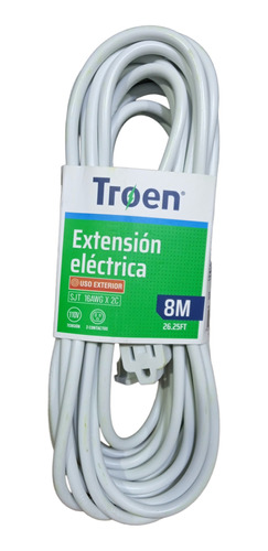 Extensión De Corriente De 8 Metros 110v