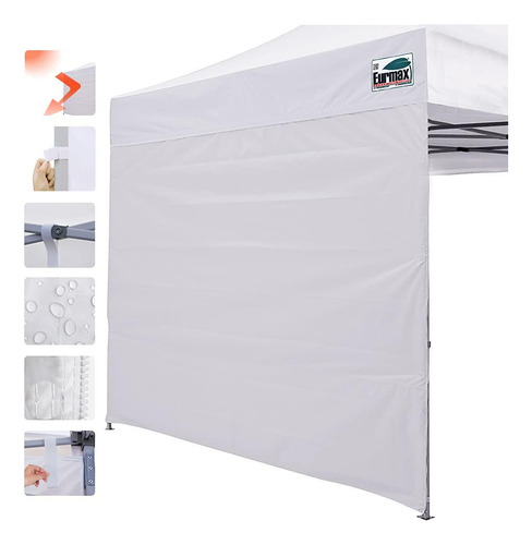 Pared Lateral Eurmax 5x5m Blanca Para Carpa Pop Up