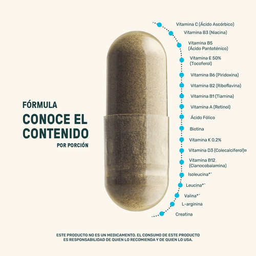 Multivitamínico Para Hombre Life360+ 80 Cápsulas All Men Vitaminas Y Minerales Sin Sabor