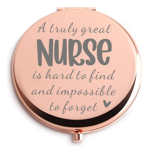 Nurse Gifts For Women Rose Gold Compact Mirror Unique Nurse 