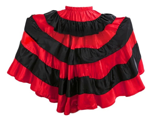 Falda Flamenca Para Baile Del Vientre Para Mujer Y Niña