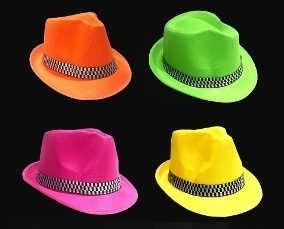 Cotillon Pack X 24 Sombreros Tanguero Guapo Tango Fluo
