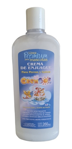 Crema Enjuague Perros Gatos 260ml Cremsol Premium Mascotas