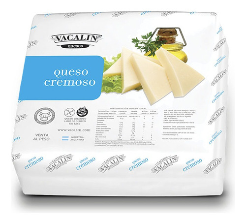 Queso Cremoso Vacalin Horma 4.3 Kg Aprox - Liniers -