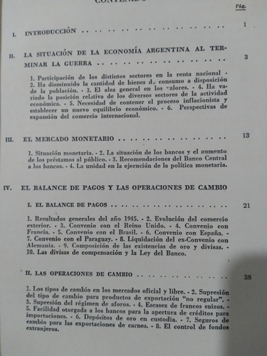Memoria Anual 1945: Banco Central De La República Argentina (Usado)