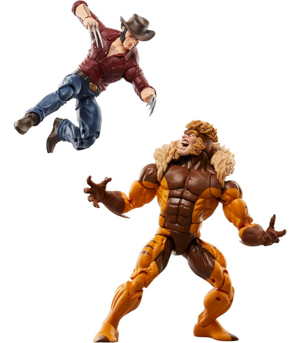 Figura Pack Logan V Sabretooth Wolverine Xmen Marvel Legends
