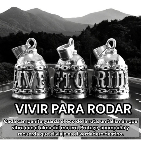Campanas Moteras Harley Honda Kawasaki Suzuki Regalo Moto Plateado